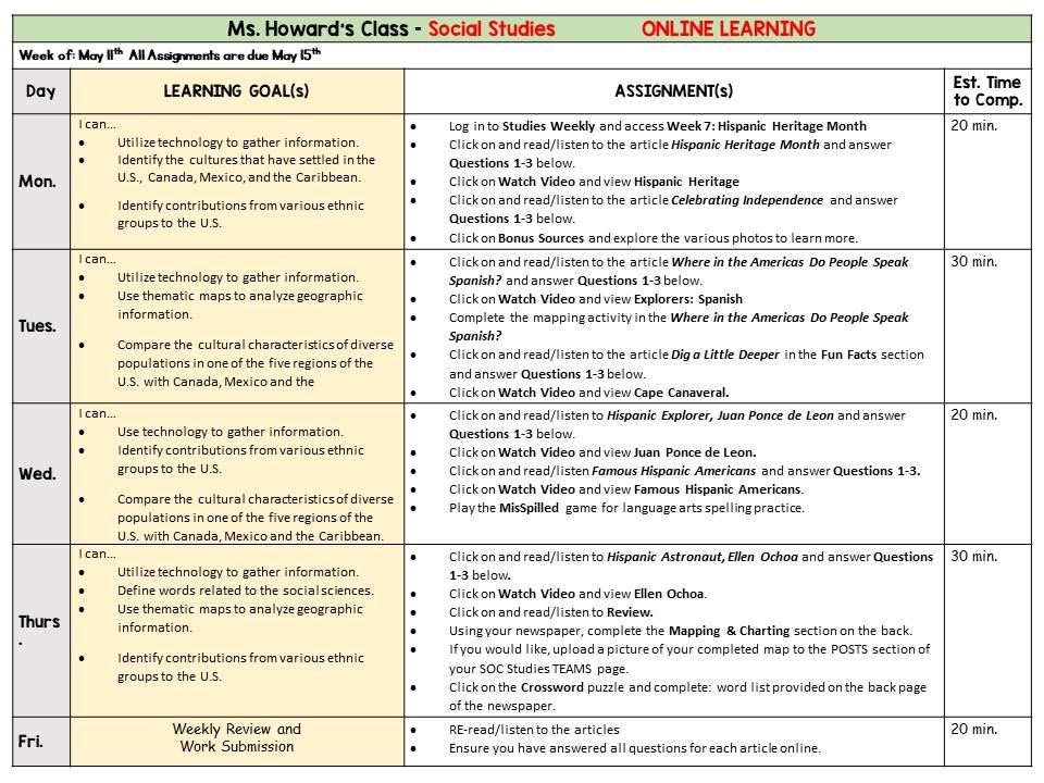 Social Studies 